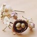 bird and its blossoms scenery headband - floral garden headpiece, statement nature hair accessory, wedding, woodland.