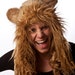 Faux Fur Lion Half Hat