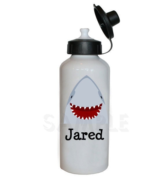 Shark Water Bottle Personalized Shark Water Bottle Il_570xn
