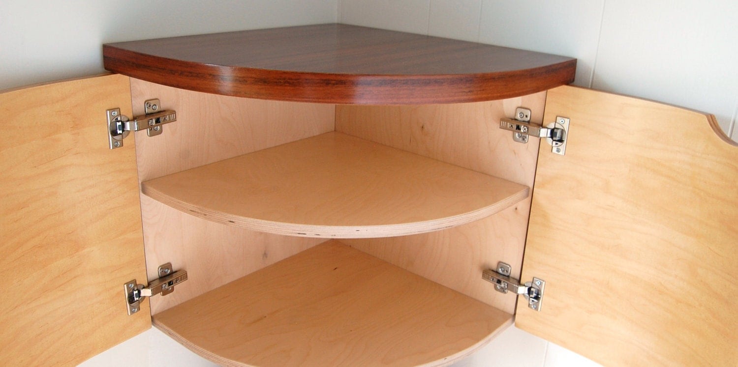 Small wall mounted corner cupboard