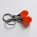 Carnelian Faceted Drop Earrings