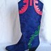 80s Purple Suede Boots w/ Heel- 8, 7, Aztec, Green, Pink, Winter