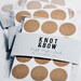 144 Kraft Wafer Seal Stickers - FREE SHIPPING