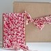 NEW Crimson Coral Fabric Ribbon - 5 Yards
