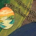 RESERVED for Beth Bingham- One Flew over the Lake- hand drawn necklace