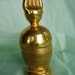Hand Blown Gold Glass Sculpture by Wayne File 1983