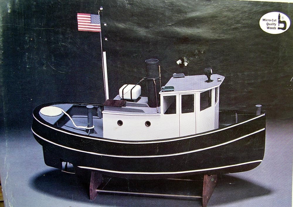Vintage Midwest Tugboat Harbor Master Wood Model Boat by ...