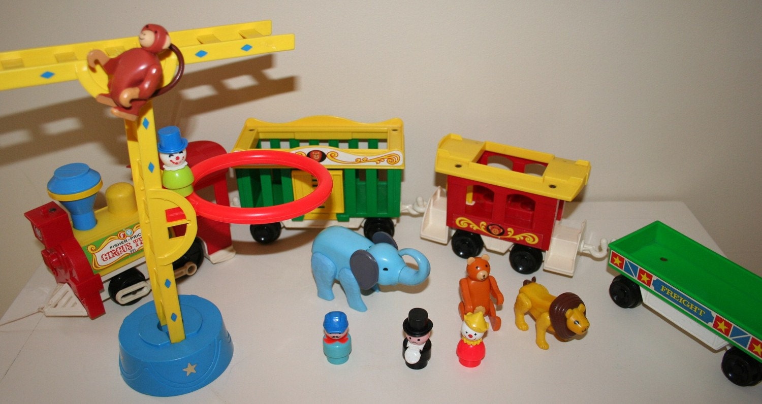 fisher price circus train 1970s