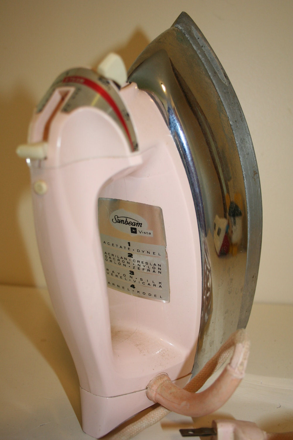 Vintage Pink Sunbeam Steam Iron