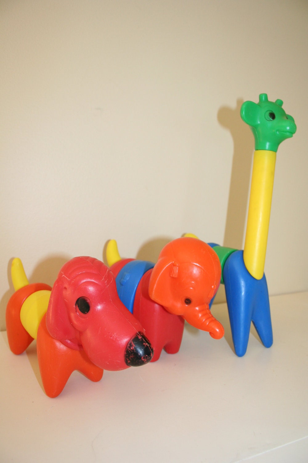 Vintage Tupperware Zoo Animal Toys