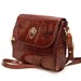 Polly, French Vintage, 1970s Tan Crocodile Leather Satchel, Messenger Handbag from Paris