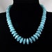 Aquamarine & Sterling Silver Statement Necklace - N295