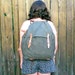 Vintage 1950's Military Army Rucksack Backpack w/ Metal Frame and Leather Straps
