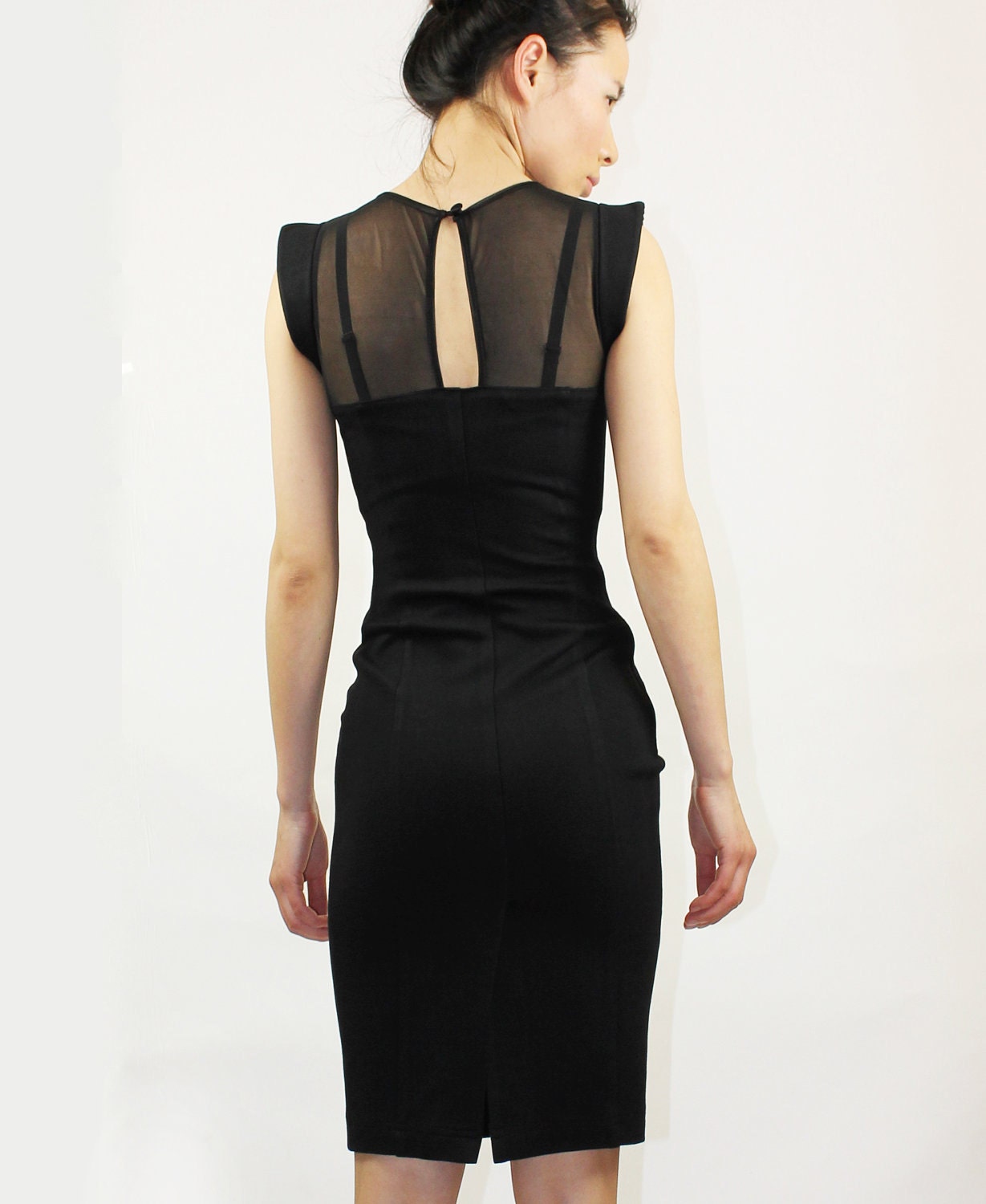 Elegant dress with edgy sleeves Style 9 by EllaLai on Etsy