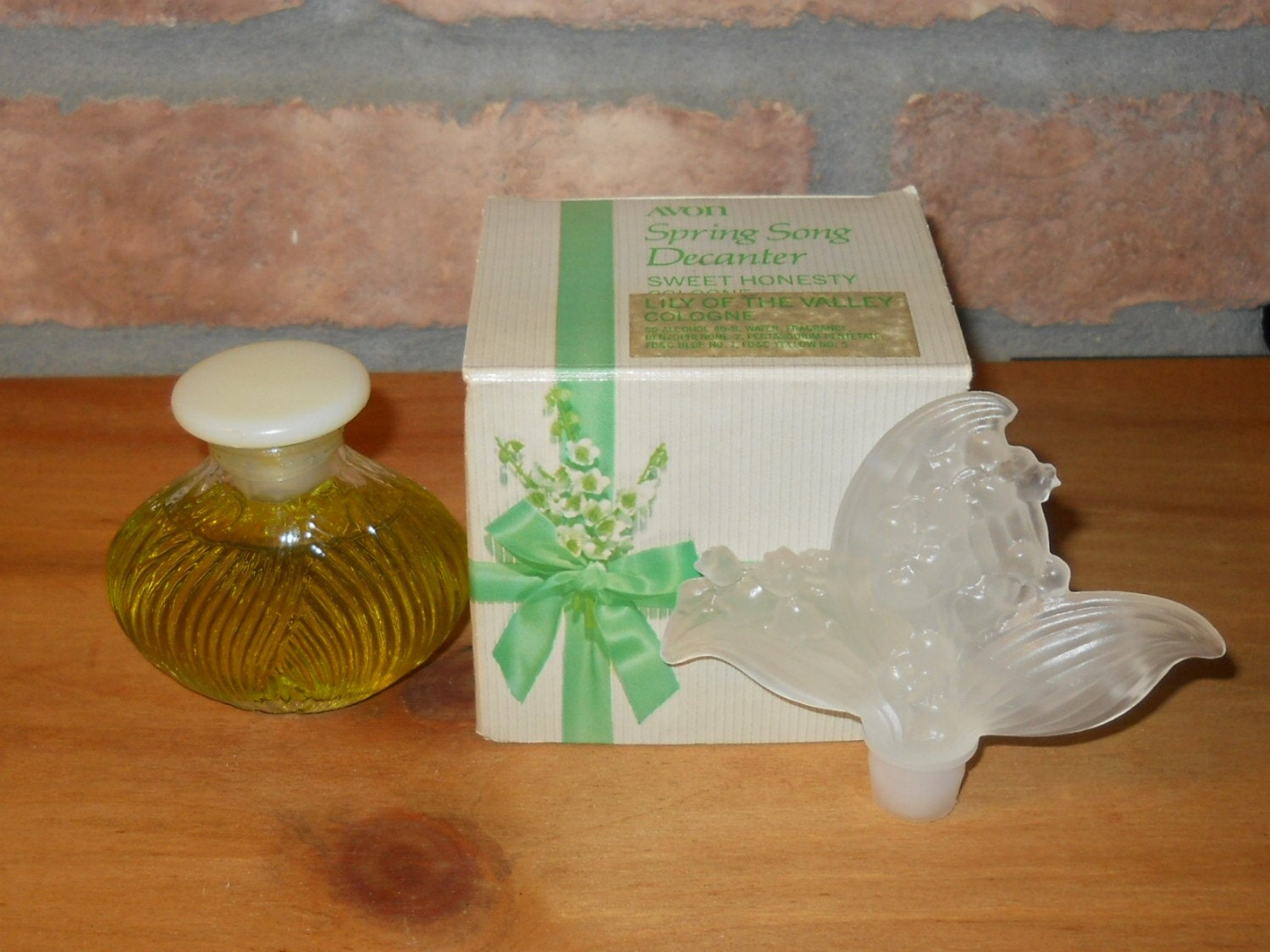 Avon Spring Song Lily Of The Valley Cologne Decanter Bottle