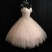 Vintage 1950's 50s PINK Tulle Sequins Circle Skirt Prom Party Wedding Dress Gown