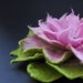 Pink and Apple Green Felt Flower Brooch Handmade to Order