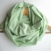 Back to school Green Infinity Scarf - Loop scarf - green cotton cowl - Spring Summer
