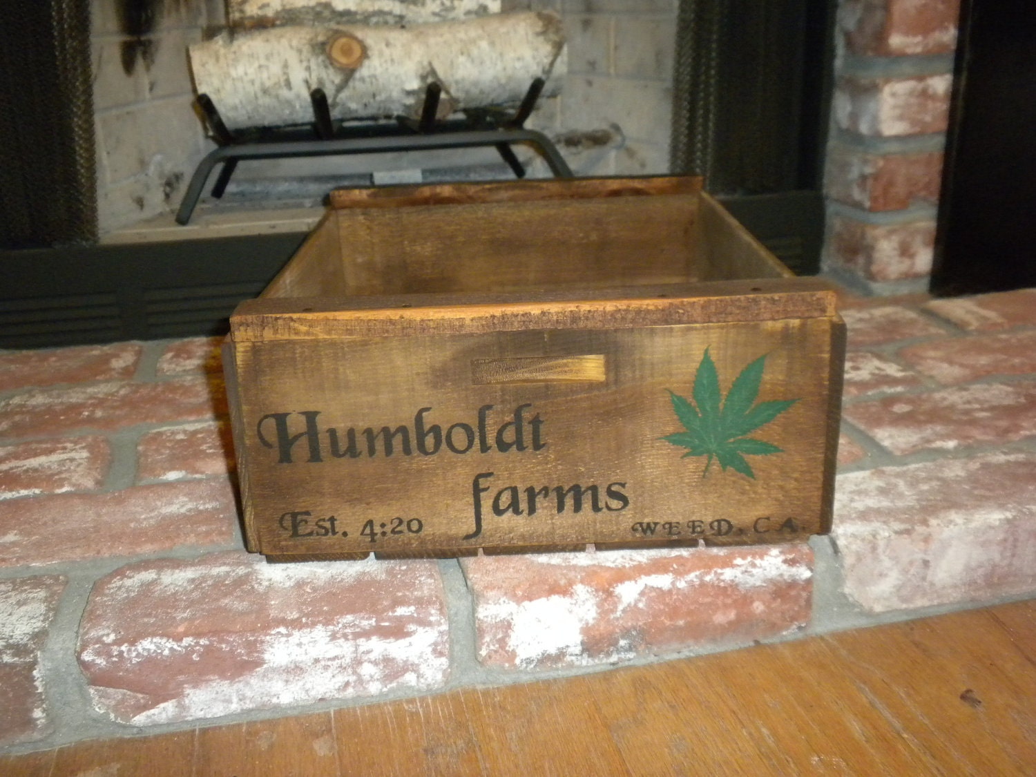 Rustic Wood Fruit Box crate Perfect for Home by craftsbymerle