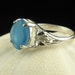 Sea Glass Ring Aquamarine And Sterling Silver