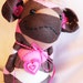 Pink Argyle Sock Monkey