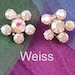 WEISS Vintage Costume AB Rhinestone Earrings, Sparkly and Dainty