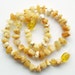 12.8" Max healing effect - Natural Baltic Amber unpolished teething necklace
