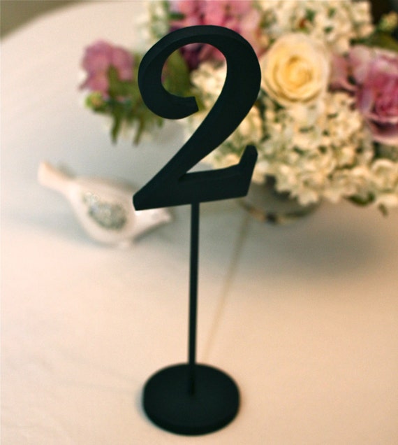 Tall Standing Table Numbers for Weddings and Events Wood