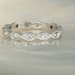 platinum and diamond eternity band with milgrain borders