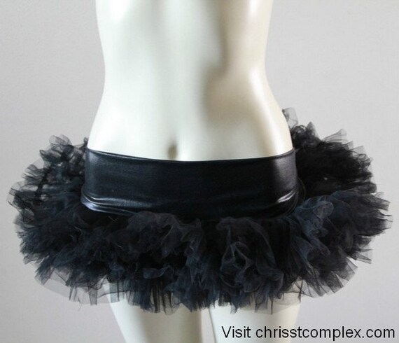 Items similar to Tutu Black Gothic Tulle Tutu Ballet Bridal Honeymoon ...