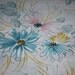 Shabby Chic Vintage Full Sheet Yellow Blue Pink and White Floral