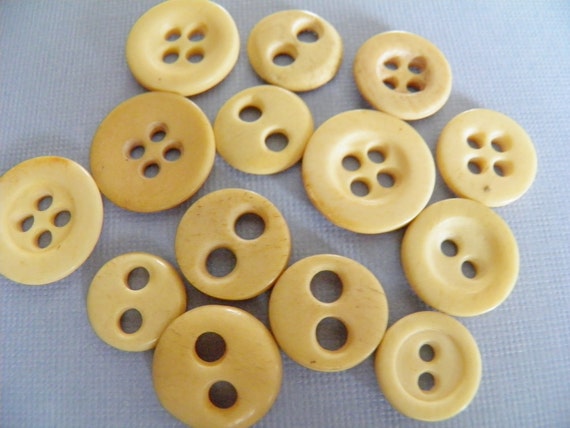 Vintage Bone Underwear Buttons