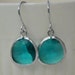 Earrings caribbean ocean blue silver