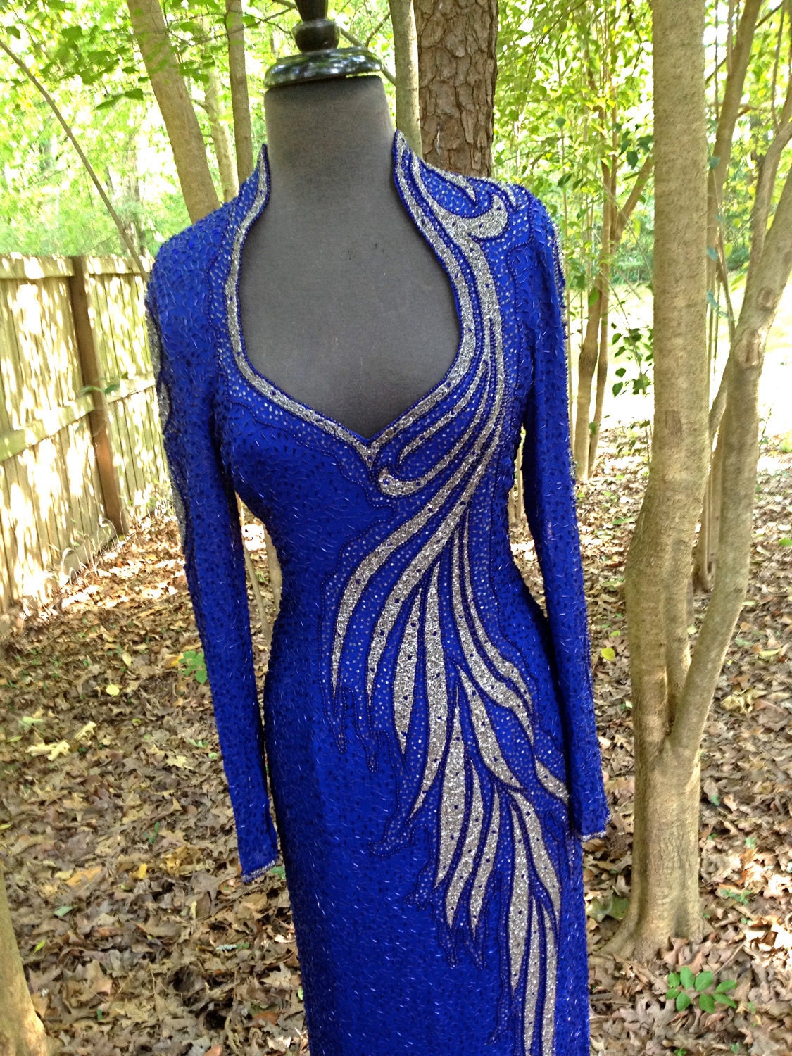 cobalt evening gown