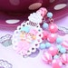 SALE Fairy Kei Little Twin Stars Cameo Beaded Necklace Sale
