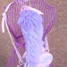 Kawaii Large Lavender Faux Fur Tail Keychain