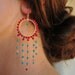 NEVINA Dea Turquoise and Coral Gold Fill Earrings- Ready to Ship