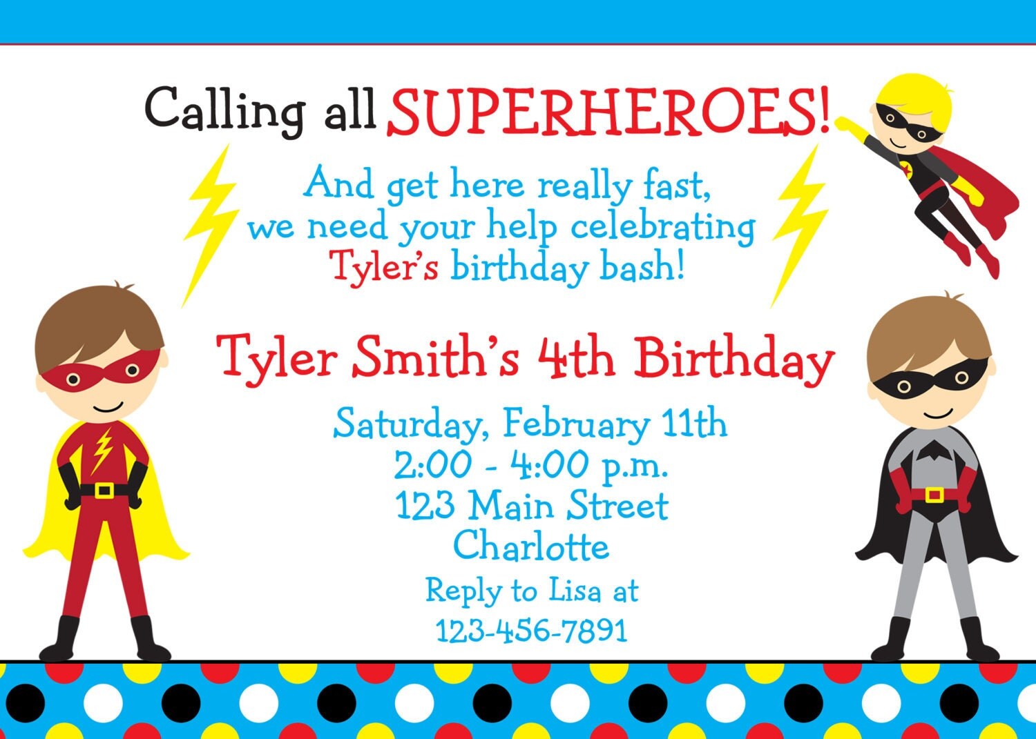 The top 25 Ideas About Super Hero Birthday Invitations - Home, Family ...