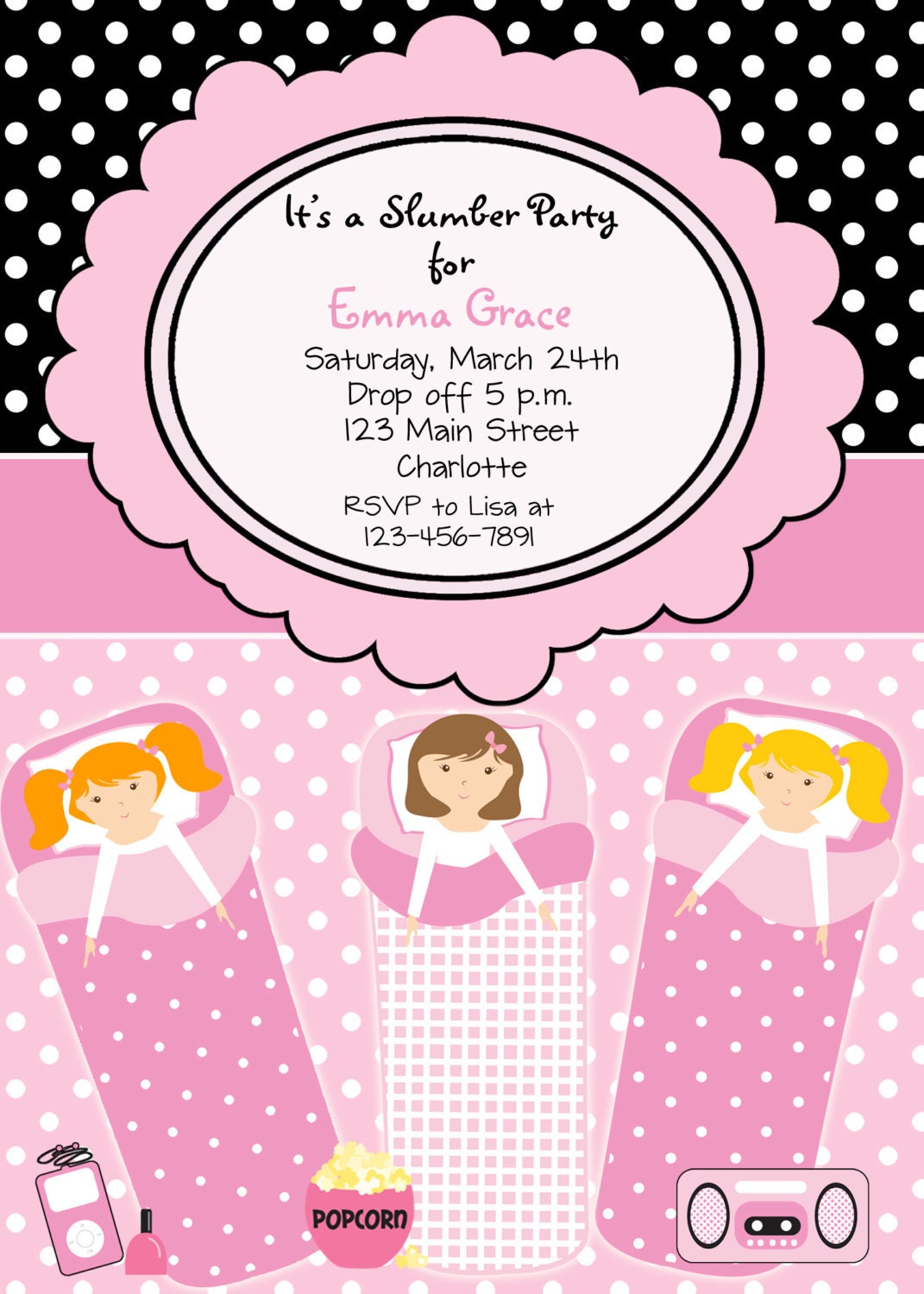 Download Pajama Party Invitation Pictures US Invitation Template