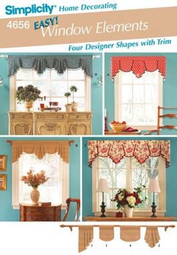 Simplicity 4656 Sewing pattern window treatments OOP