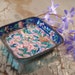 Chinese Enamel Pin Dish with Butterfly Fruit and Flowers