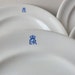 Queen Elizabeth Royal Monogram White Dinner Plates