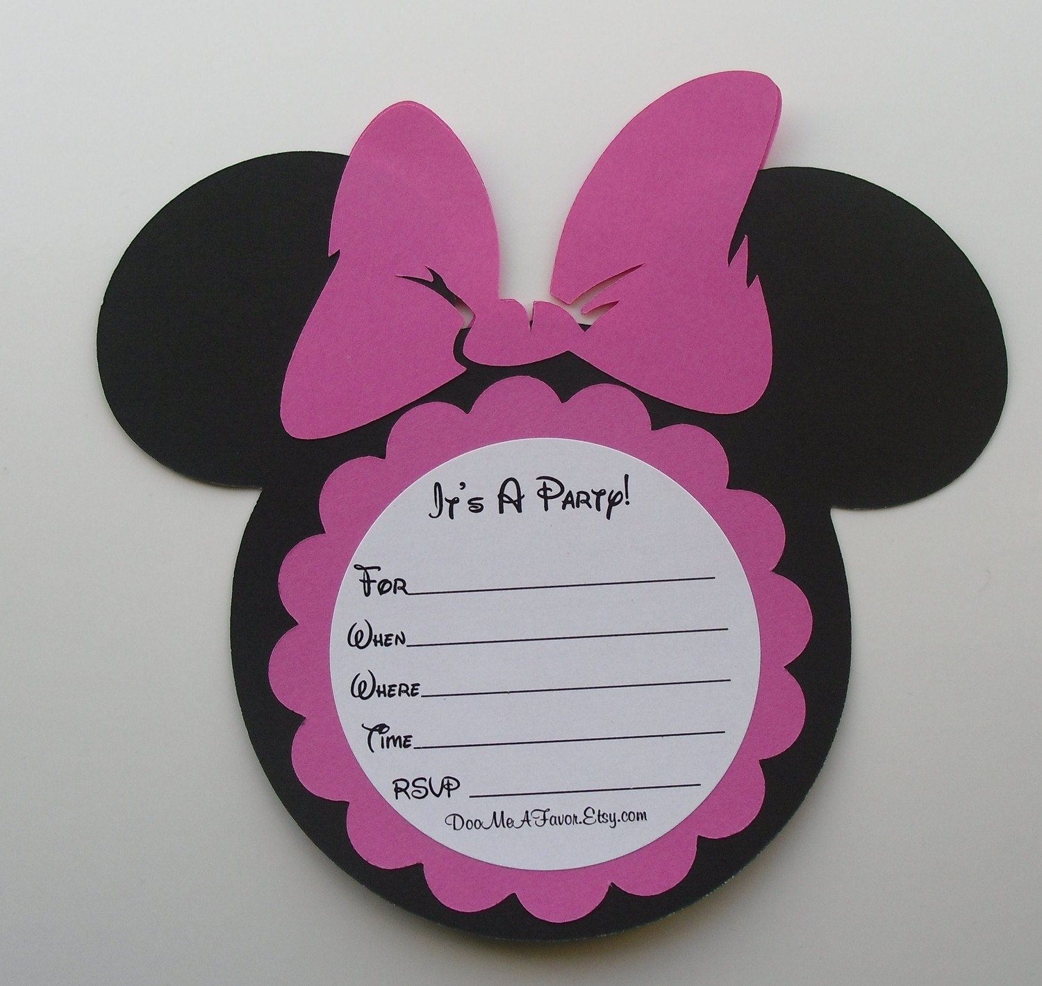 Minnie Mouse Invitations Ideas Diy 9