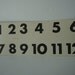 Vintage Number Flash Card 1950s or 60s