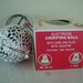Vintage Silver Chirping Bird Christmas Ornament 3" Chirp-ee Plastic or Filigree