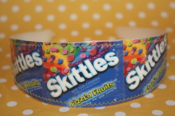 Download Skittles Candy Wrapper Headband Blue NEW