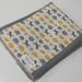 Baby Burp Cloth - Safari Parade on Gray Hand Dyed Burp Cloth