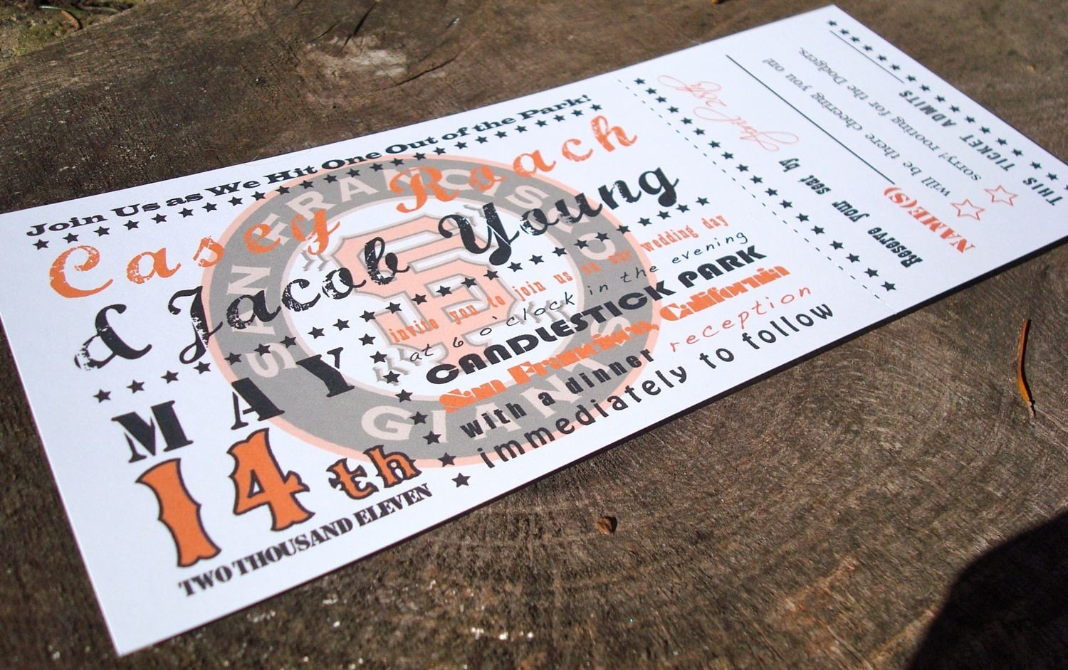 Baseball Ticket Stub Invitations 9