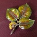 Vintage Poison Ivy Pin Brooch Signed Exquisite