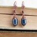 Peacock Pearl Earrings inspired by a Mermaid's treasure - antique copper, teal pearls in a Victorian Style